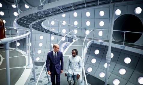 <p>The visit came as part of Bad Wolf Studios 10th anniversary (Andrew Parsons/Kensington Palace/PA)</p>